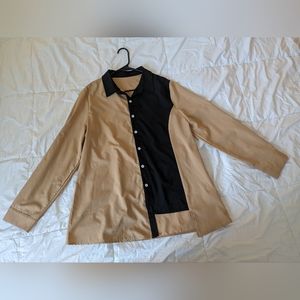 Color Block Button Down